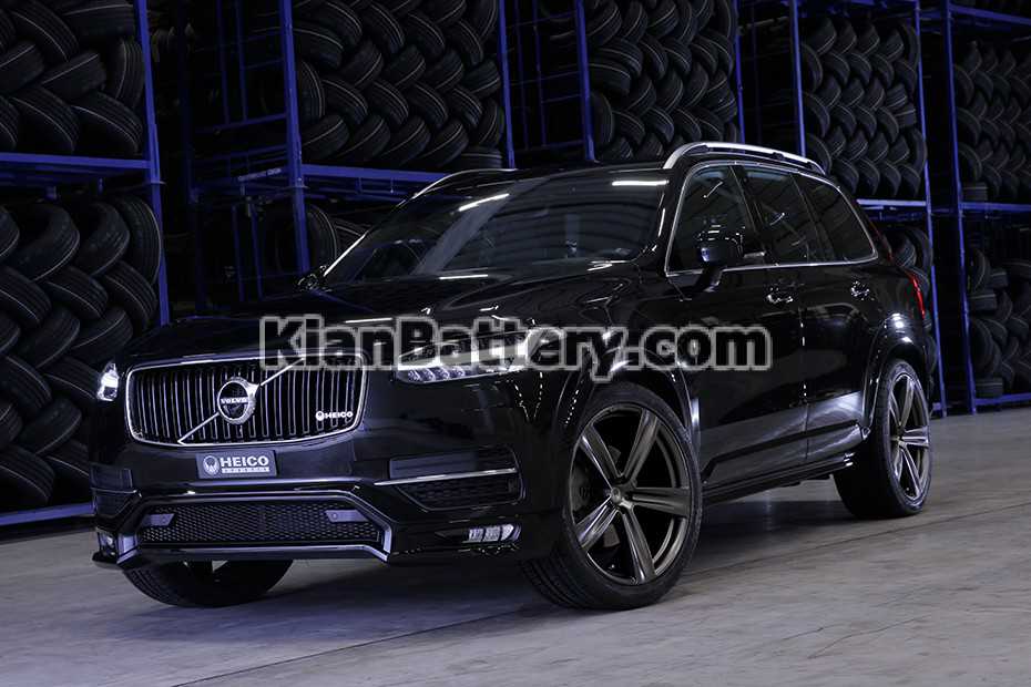 باتری ولوو ایکس سی 90 HEICO SPORTIV Volvo XC90 front VOLUTION V22 titanium matt باتری ولوو ایکس سی 90