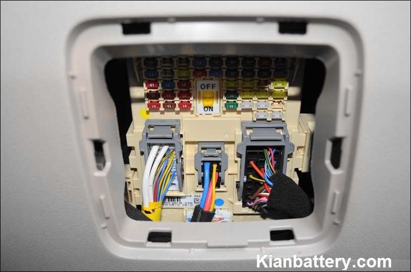 Hyundai Tucson Fusebox راهنمای رنگ فیوز خودرو   فیوز تیغه ای و شیشه ای