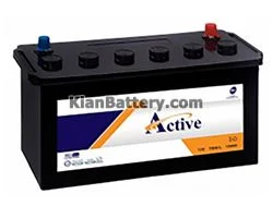 باتری اکتیو محصول برنا باطری 4 قیمت باتری اکتیو MF از سری LM گران تر است.