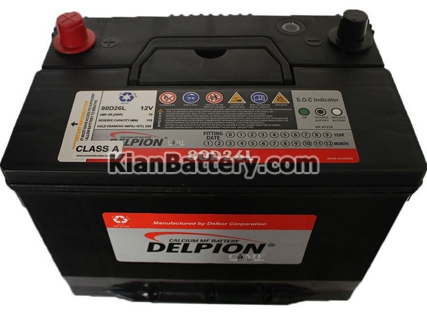 delpion باتری دلپیون محصول کارخانه دلکور کره