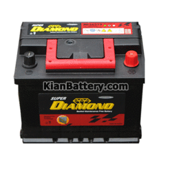 diamond car battery 75 amps باتری دیاموند تولید کارخانه اطلس بی ایکس