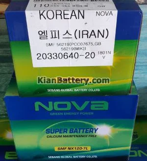 باتری Nova نوا محصول شرکت گلوبال 5 خرید باتری Nova