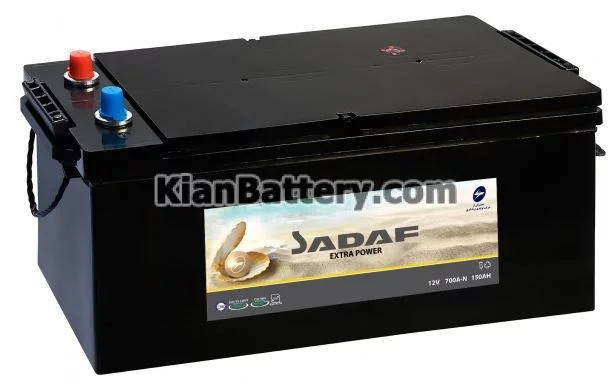 باتری صدف محصول شرکت برنا باطری 5 باتری 150 آمپر صدف با تکنولوژی GA