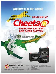 باتری چیتا Cheetah محصول کارخانه گلوبال 23 خرید باتری چیتا کره