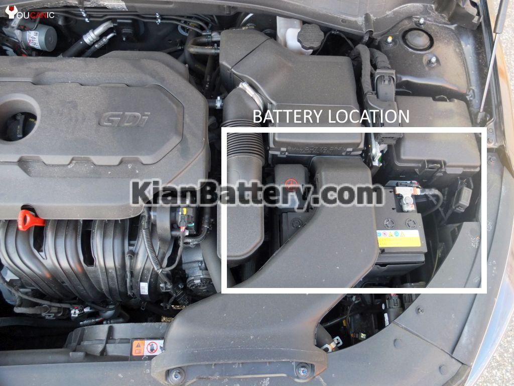 kian optima battery replacement 2 1024x768 آموزش تعویض باتری کیا اپتیما