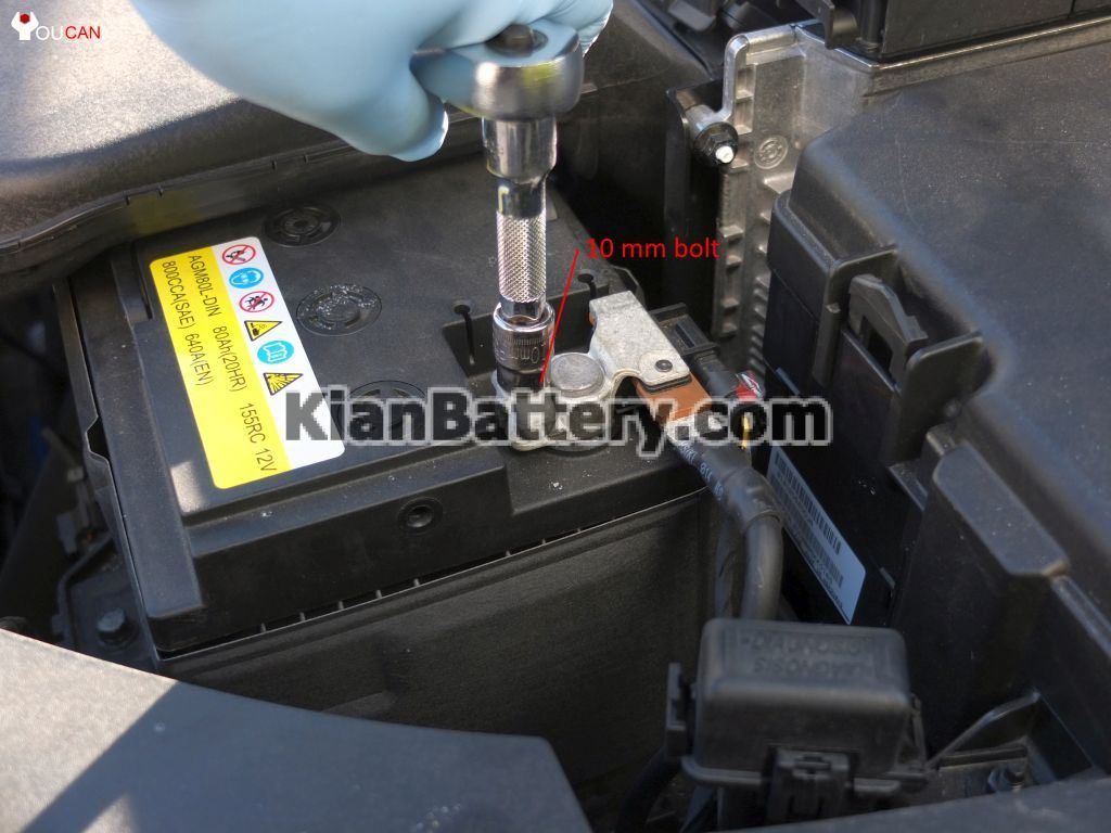 kian optima battery replacement 6 1024x768 آموزش تعویض باتری کیا اپتیما