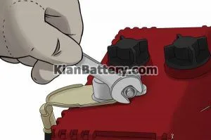 نحوه باز کردن و جدا کردن باتری ماشین 17 نحوه باز کردن و جدا کردن باتری ماشین