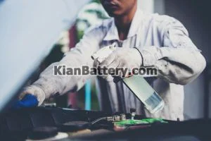 تعمیر و احیا باطری ماشین 8 شستن باطری ماشین با جوش شیرین