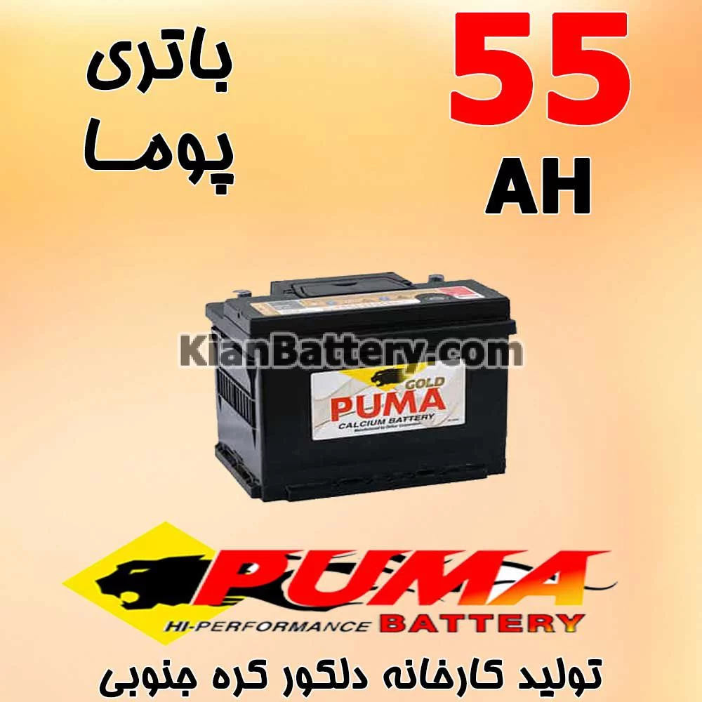 باتری 55 آمپر پوما