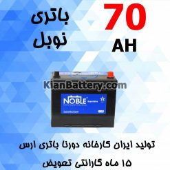 Dourna Nobel 70 247x247 گارانتی محصولات دورنا باتری ارس