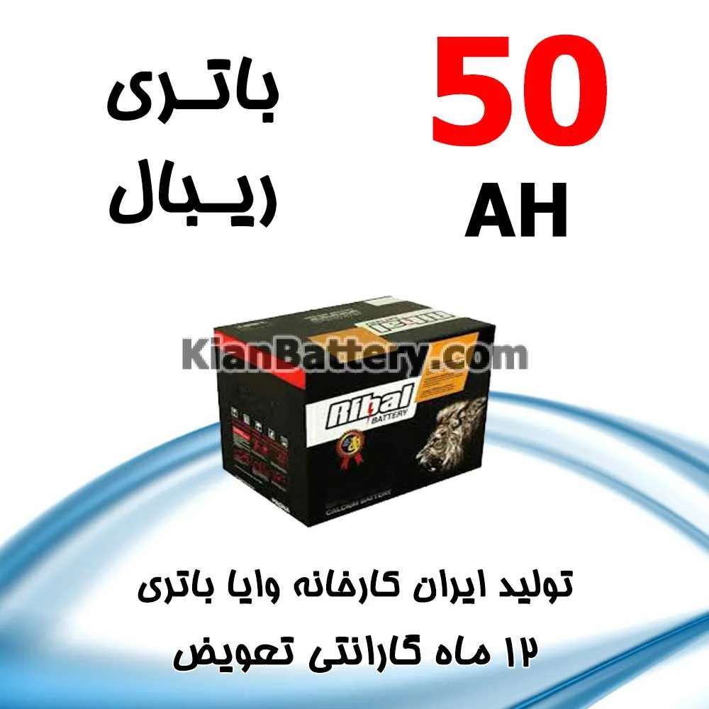باتری 50 آمپر ریبال