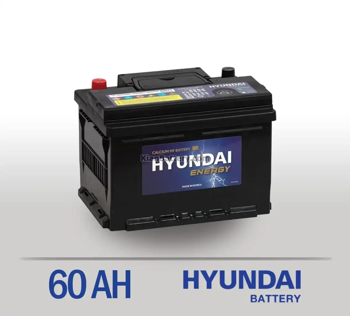 باتری 60 آمپر هیوندای 1 باتری 60 آمپر هیوندای