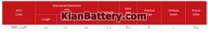 70 آمپر تینوچ 300x47 باتری Tav2 محصول شرکت اشجع باتری