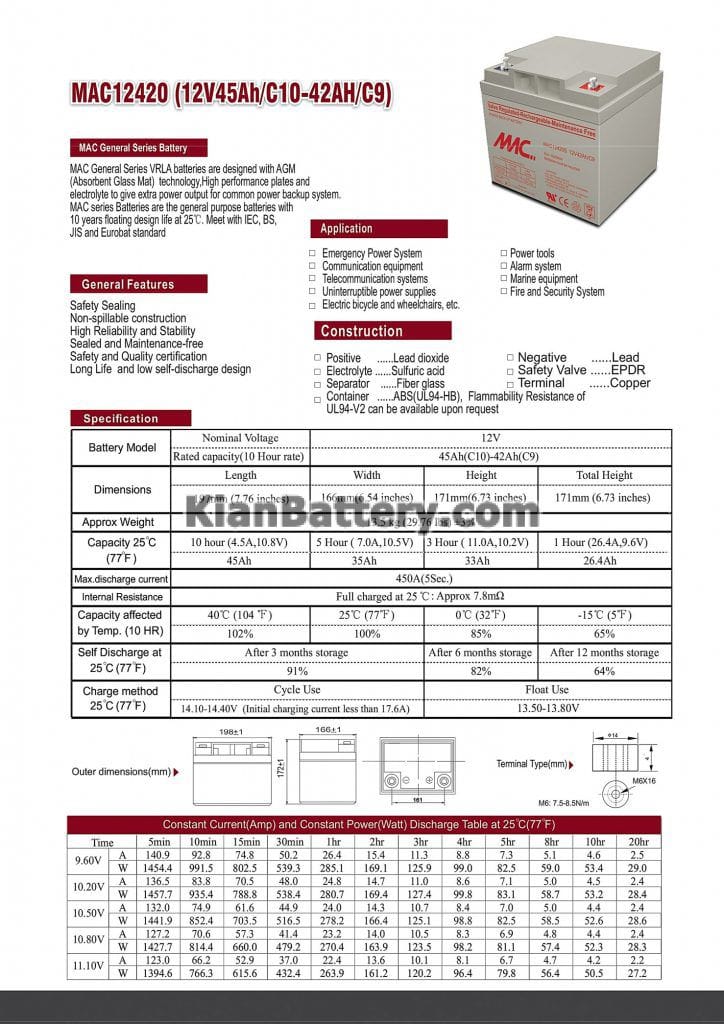 12V 42AH sild acid faratel 724x1024 باتری 42 آمپر ساعت یو پی اس فاراتل