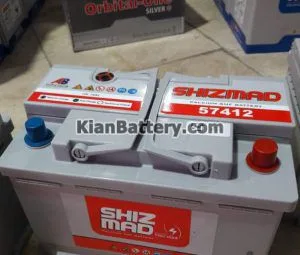 باتری شیزماد برند Shiz mad 4 اطلاعات نوشته شده روی باتری Shiz Mad