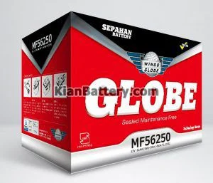 باتری گلوبی تولید یکتا باتری سپاهان 6 قیمت باطری گلوب