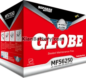 باتری گلوبی تولید یکتا باتری سپاهان 3 مشخصات باطری گلوبی