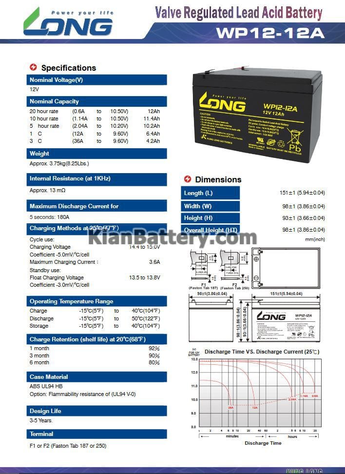 long ups battery 12ah catalog باتری 12 آمپر ساعت یو پی اس لانگ