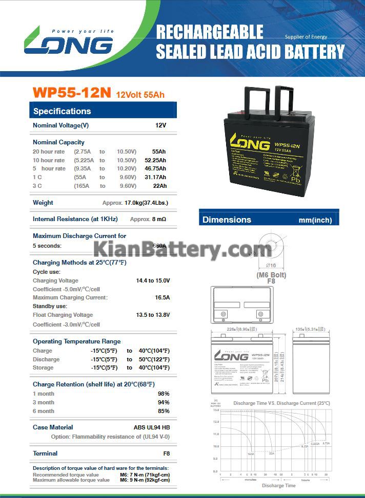 long ups battery 55ah catalog باتری 55 آمپر ساعت یو پی اس لانگ