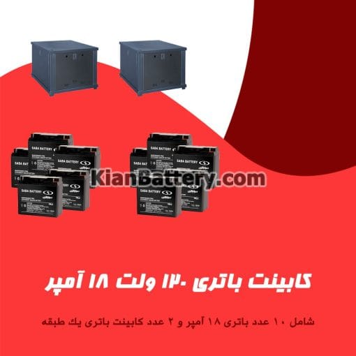 کابینت باتری 120 ولت 18 آمپر - Image 2