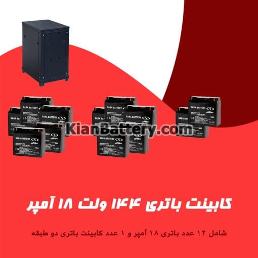 کابینت باتری 144 ولت 18 آمپر