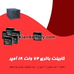 کابینت باتری 72 ولت 18 آمپر