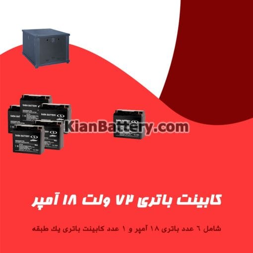 کابینت باتری 72 ولت 18 آمپر