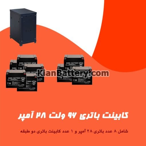 کابینت باتری 96 ولت 28 آمپر