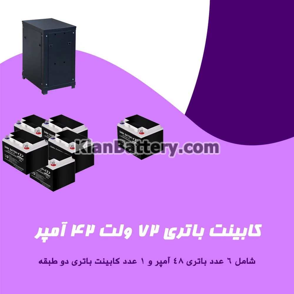 کابینت باتری 72 ولت 42 آمپر