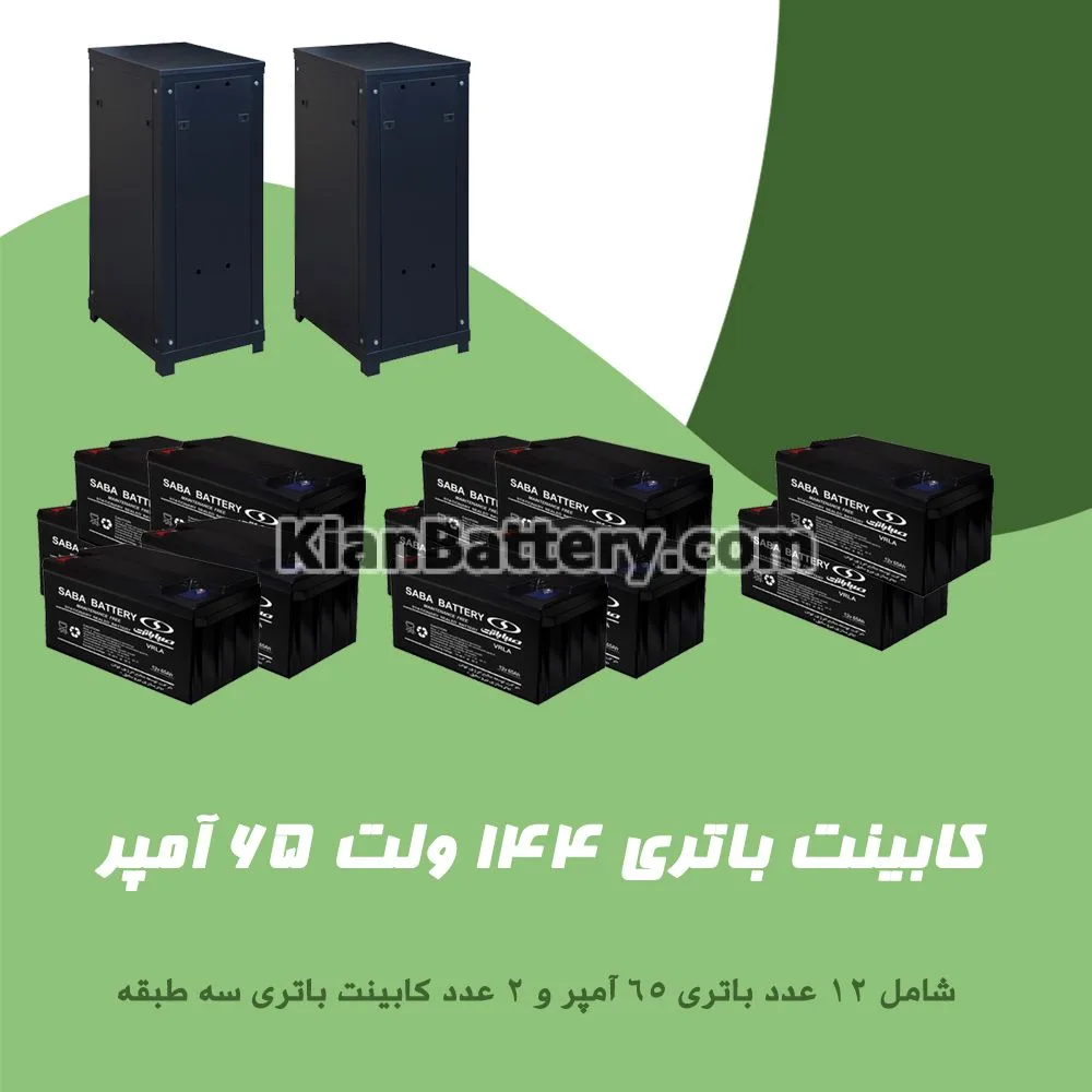 کابینت باتری 144 ولت 65 آمپر 1 کابینت باتری 144 ولت 65 آمپر