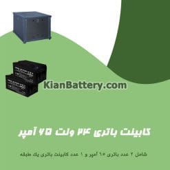 کابینت باتری 24 ولت 65 آمپر