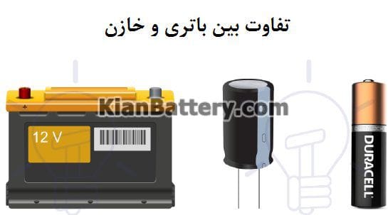 شباهت و تفاوت خازن و باتری