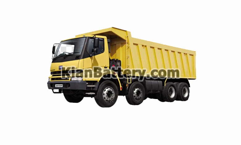 bmc dump truck باتری کمپرسی جفت محور BMC