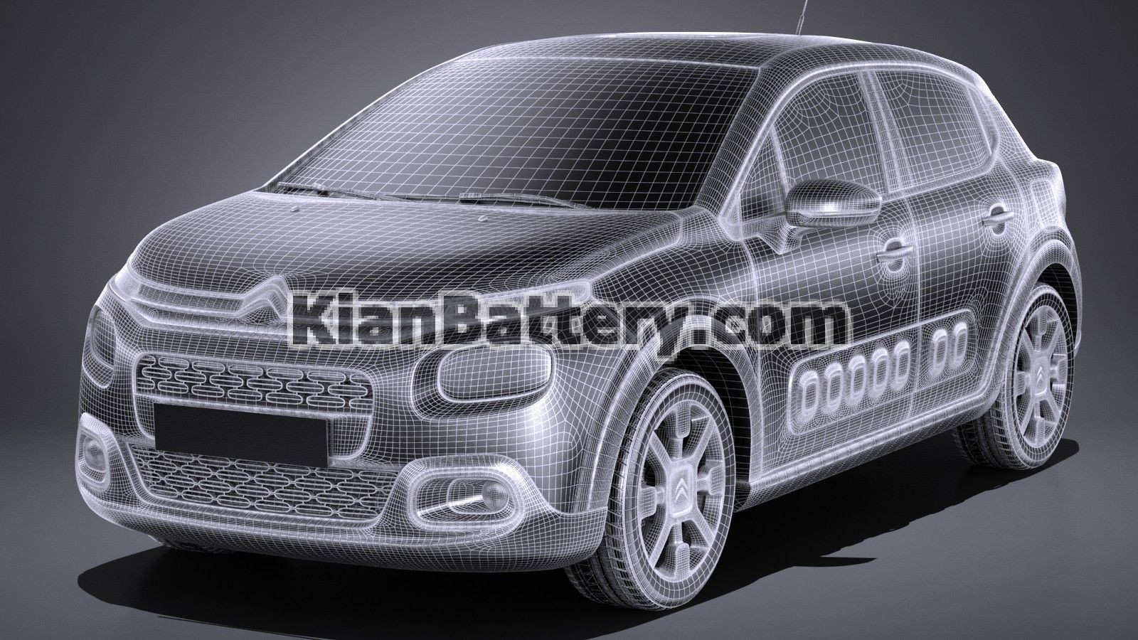 citroen c3 2017 3d model max obj 3ds fbx c4d lwo lw lws 12