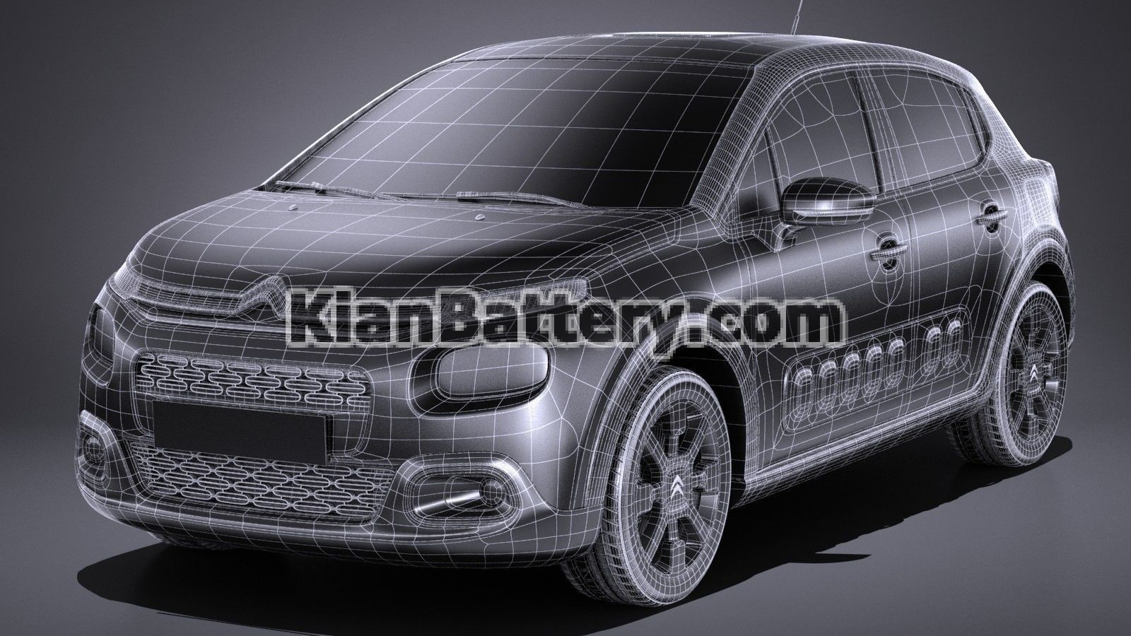 citroen c3 2017 3d model max obj 3ds fbx c4d lwo lw lws 14