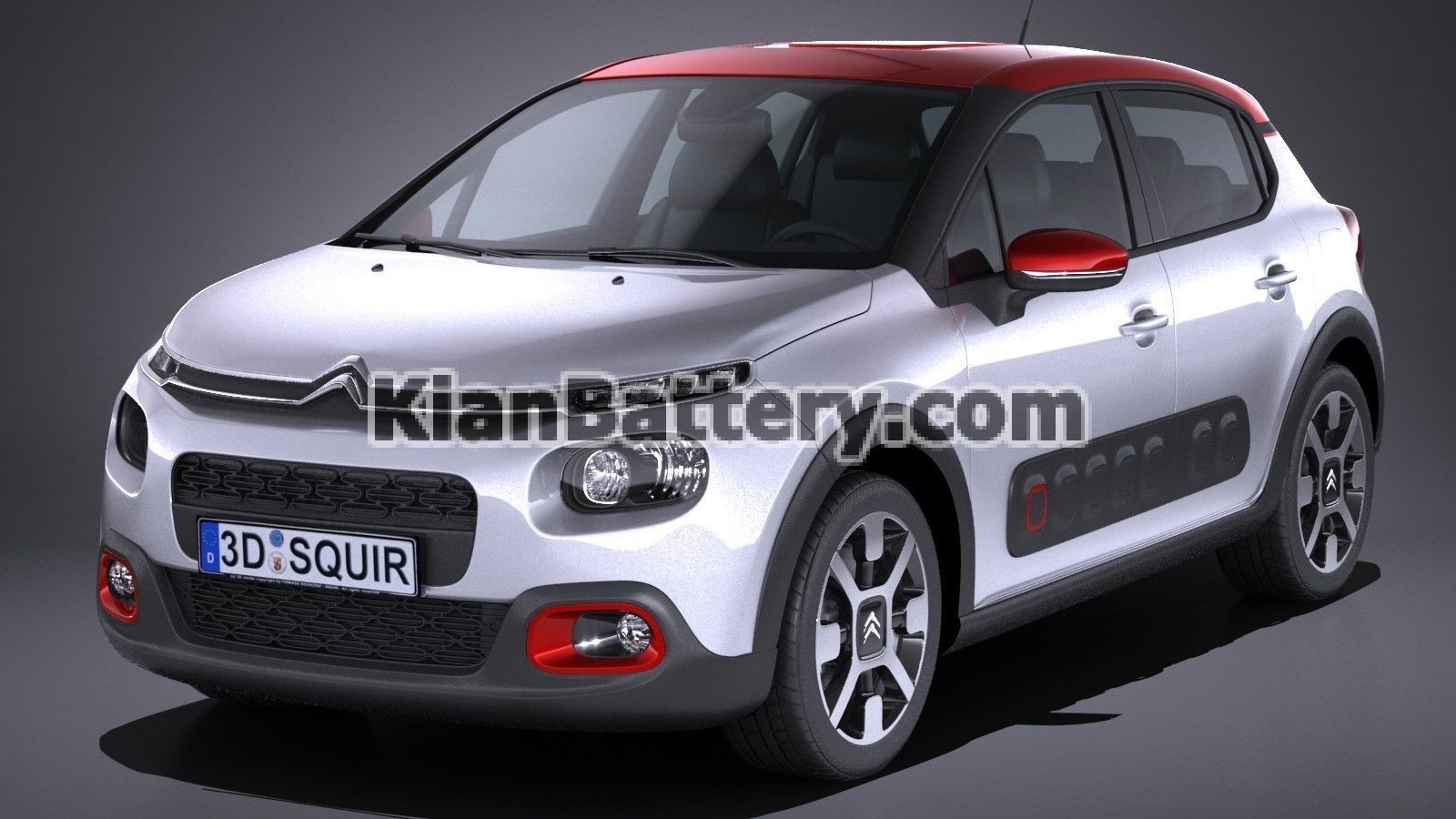 citroen c3 2017 3d model max obj 3ds fbx c4d lwo lw lws
