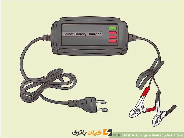 Charge a Motorcycle Battery Step 2 نحوه شارژ باتری موتور سیکلت