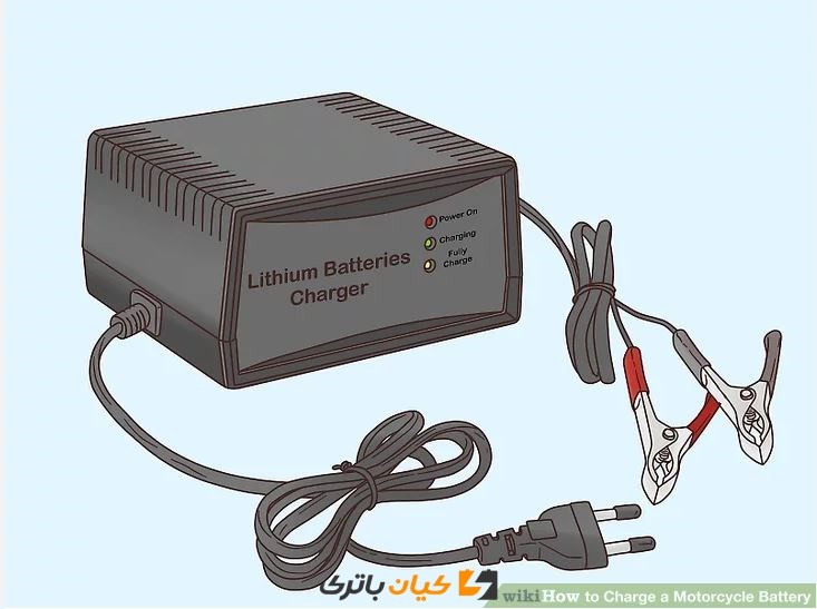 Charge a Motorcycle Battery Step 3 نحوه شارژ باتری موتور سیکلت