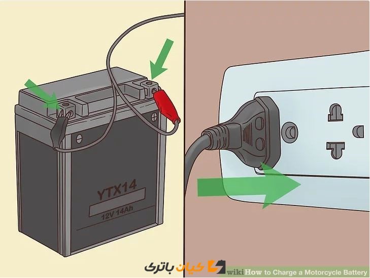 Charge a Motorcycle Battery Step 5 نحوه شارژ باتری موتور سیکلت