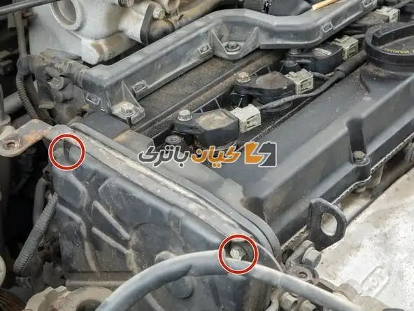 آموزش تعویض واشر درب سوپاپ ریو 2006 20 دو پیچ 10 میلی متری را باز کنید.