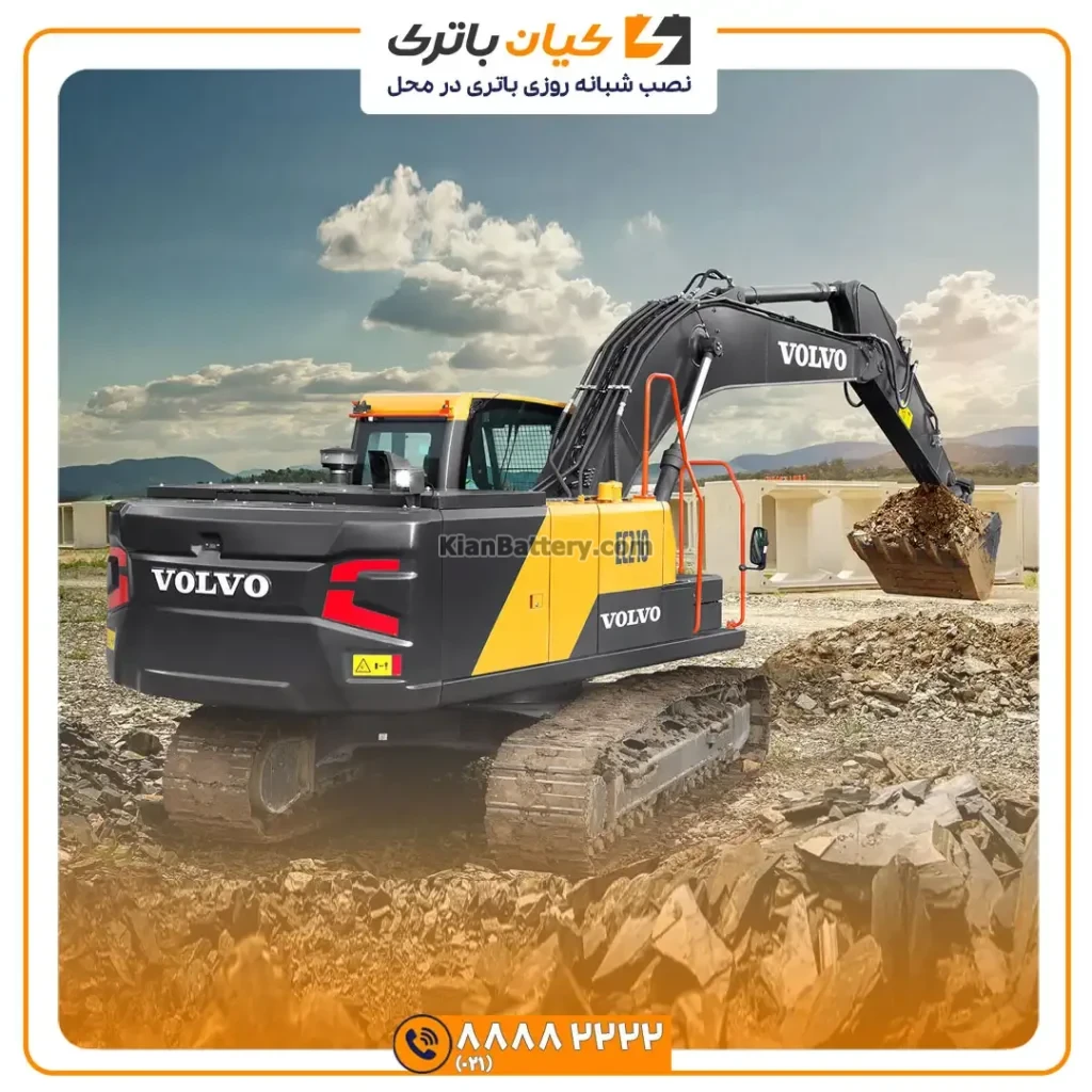 باتری بیل مکانیکی ولوو EC210 25 volvo EC210 1