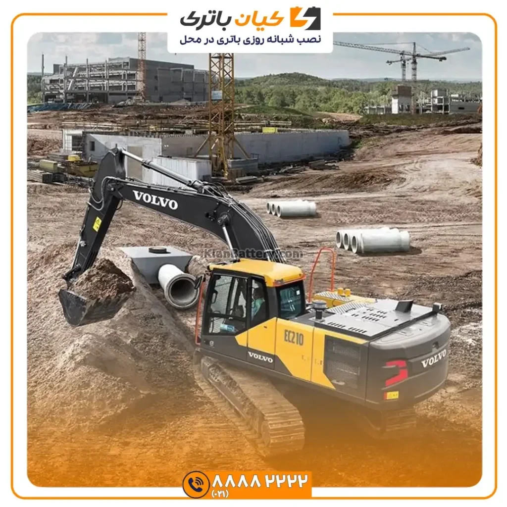 باتری بیل مکانیکی ولوو EC210 26 volvo EC210 2