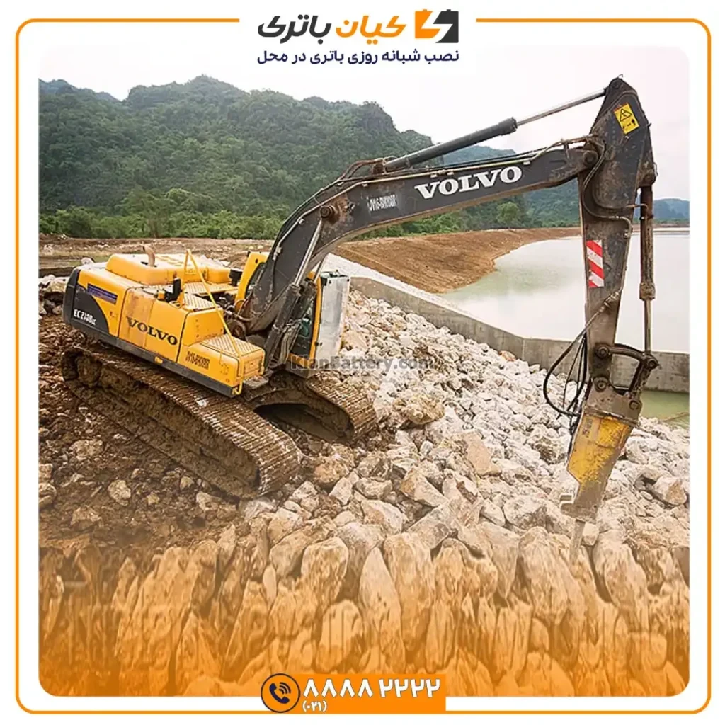 باتری بیل مکانیکی ولوو EC210 23 volvo EC210 5