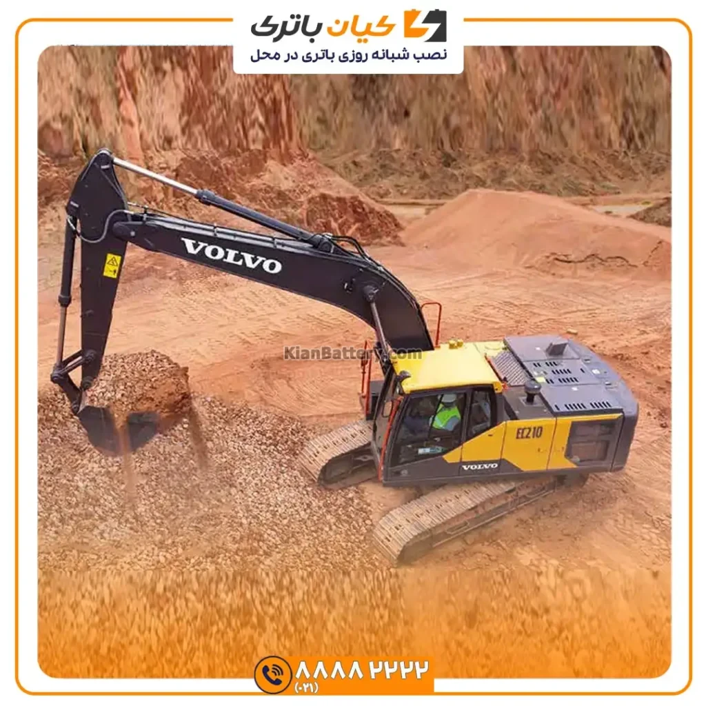 باتری بیل مکانیکی ولوو EC210 22 volvo EC210 7