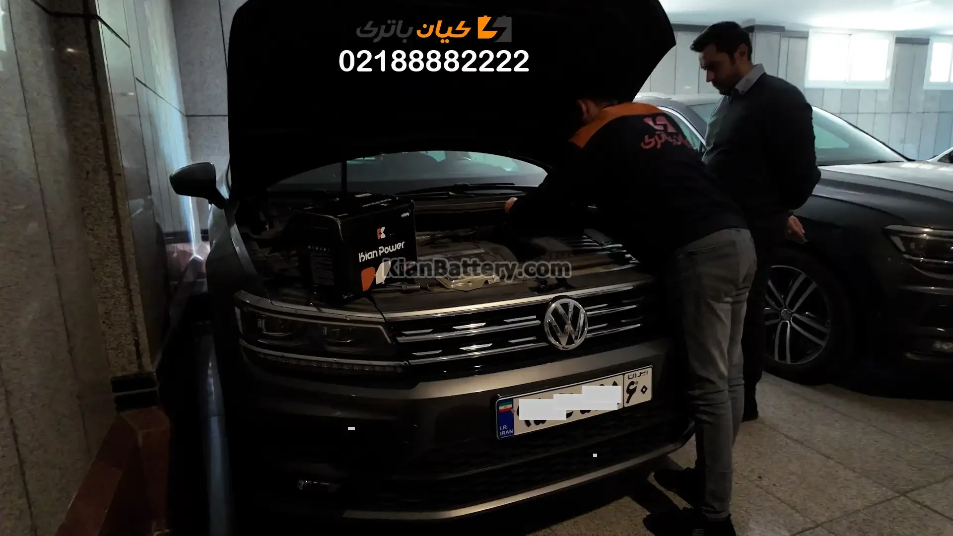 باتری مناسب خودروهای فولکس واگن 5 volkswagen tiguan battery replace4