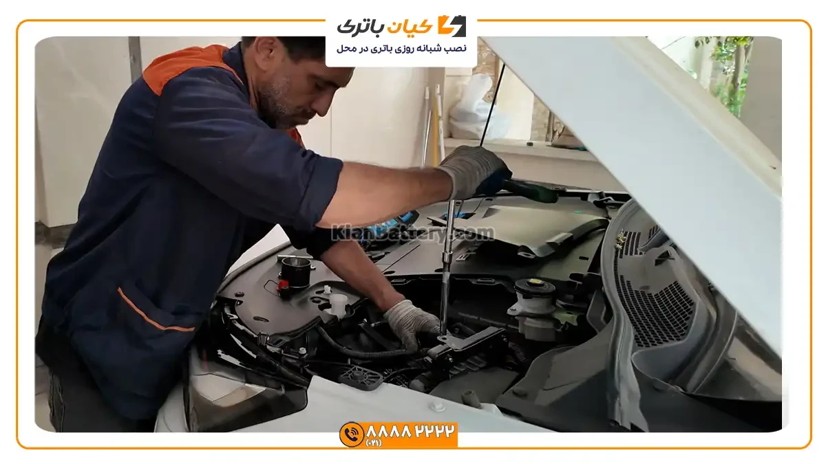 باتری مناسب خودروهای هوندا 3 تعویض و نصب باتری ENS1 هوندا