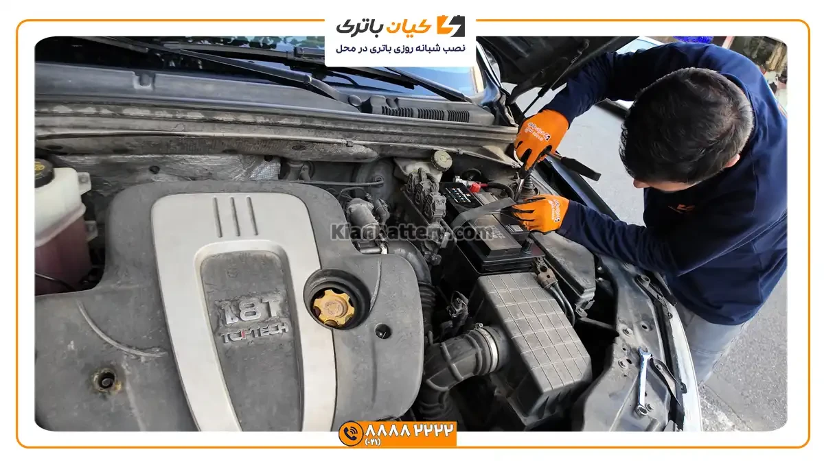 باتری مناسب خودروهای ام جی 3 تعویض ونصب باتری ام جی 550
