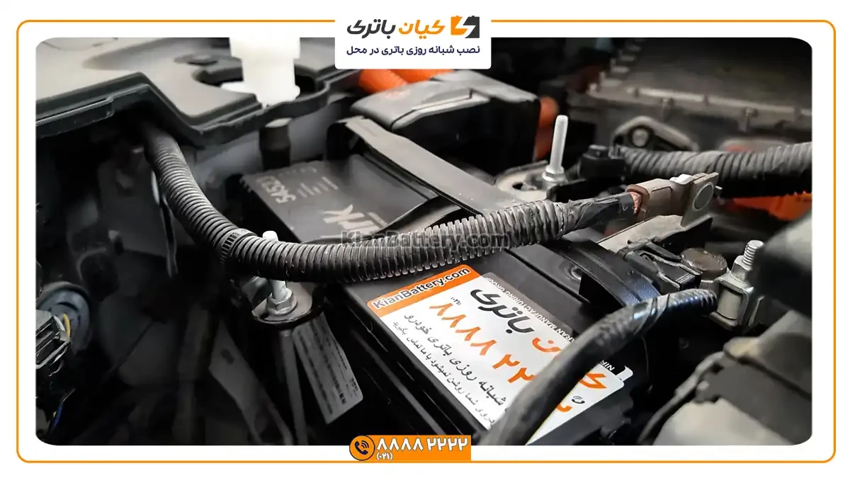 باتری مناسب خودروهای هوندا 5 نصب باتری ENS1 هوندا 1