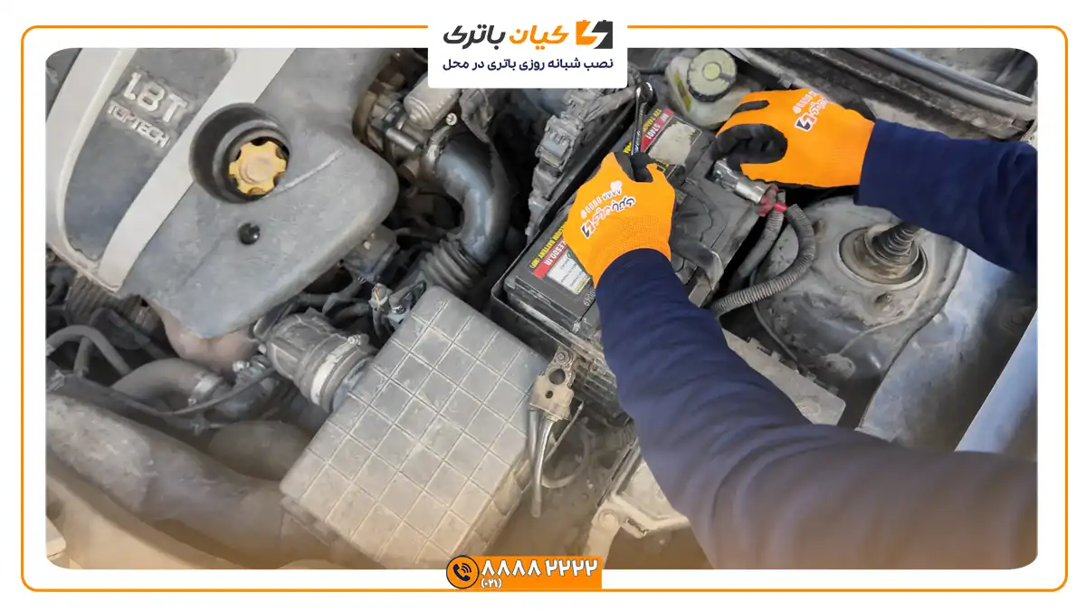 باتری مناسب خودروهای ام جی 2 نصب باتری ام جی 550