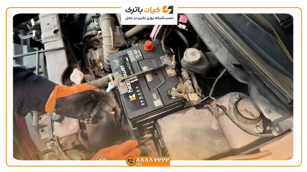 باتری بر روی میتسوبیشی میراژ